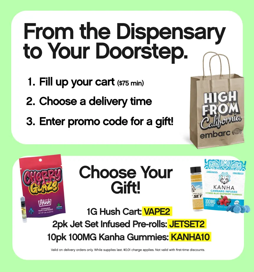 Special offer: Spend $75, get a free gift. Choose from vape, pre-rolls, or gummies.